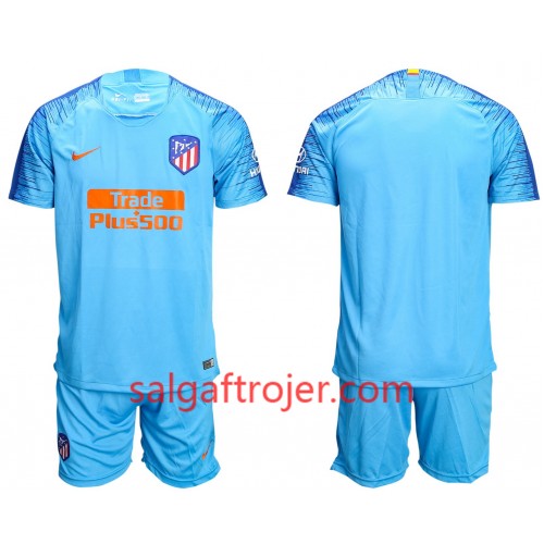 Atlético Madrid Fodboldtrøjer Børn Udebanesæt 2018/19 Kort ærmer Atlético Madrid Fodboldtrøjer Børn Udebanesæt 2018/19 Kort ærmer